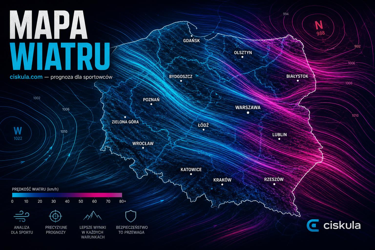 Jak czytać prognozę wiatru? Praktyczny przewodnik dla aktywnych